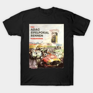 Retro Painting 1963 Nurburgring ADAC EIFELPOKAL RENNEN T-Shirt